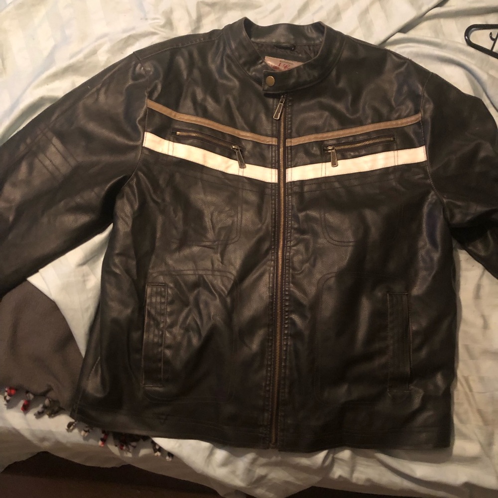 Red camel motorcycle style coat. XL